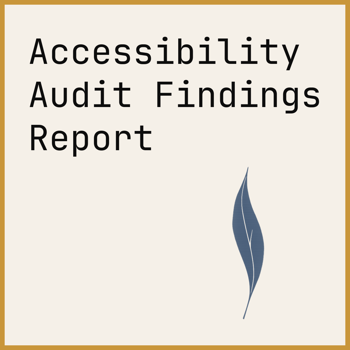 Accessibility Audit Findings Report