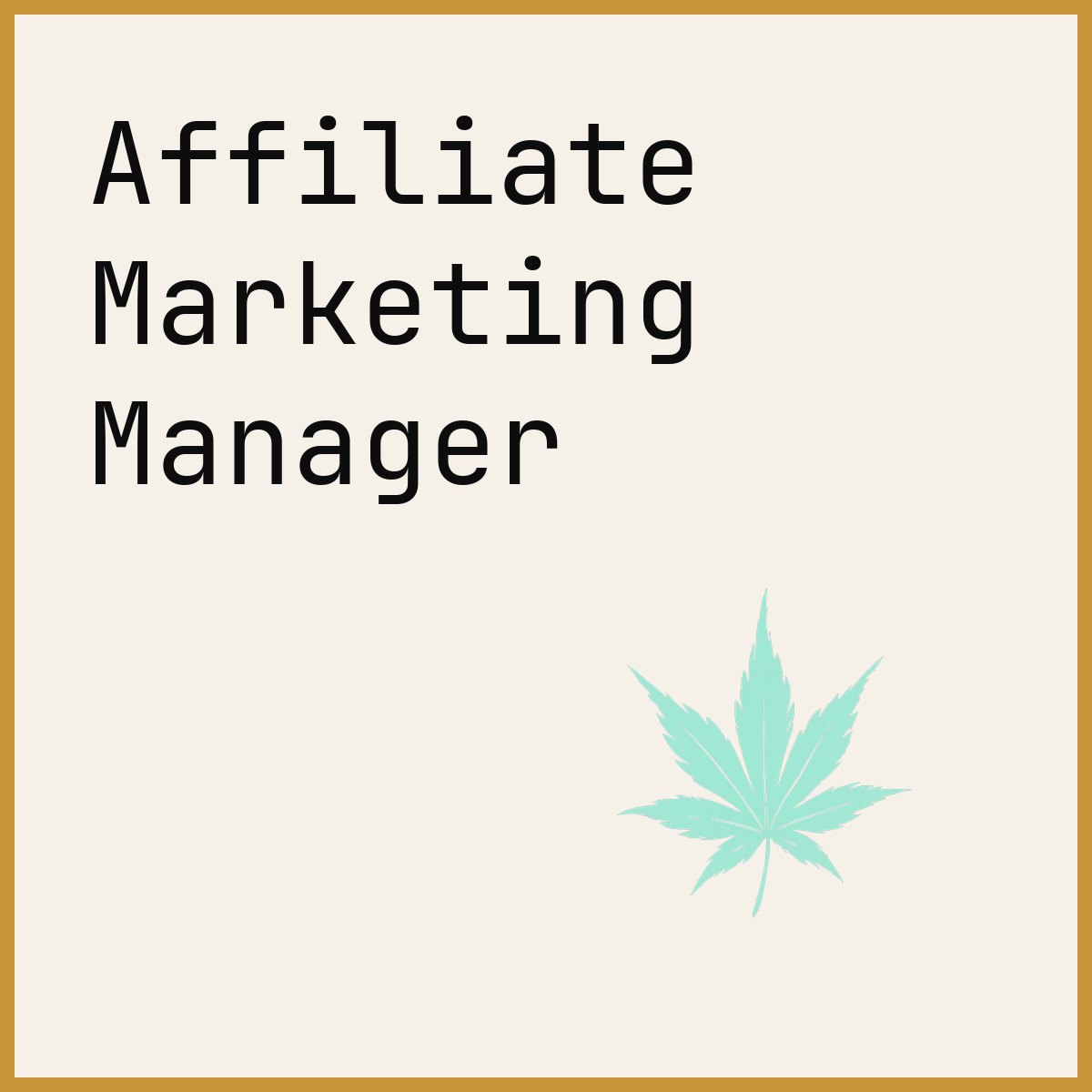 Affiliate Marketing Manager