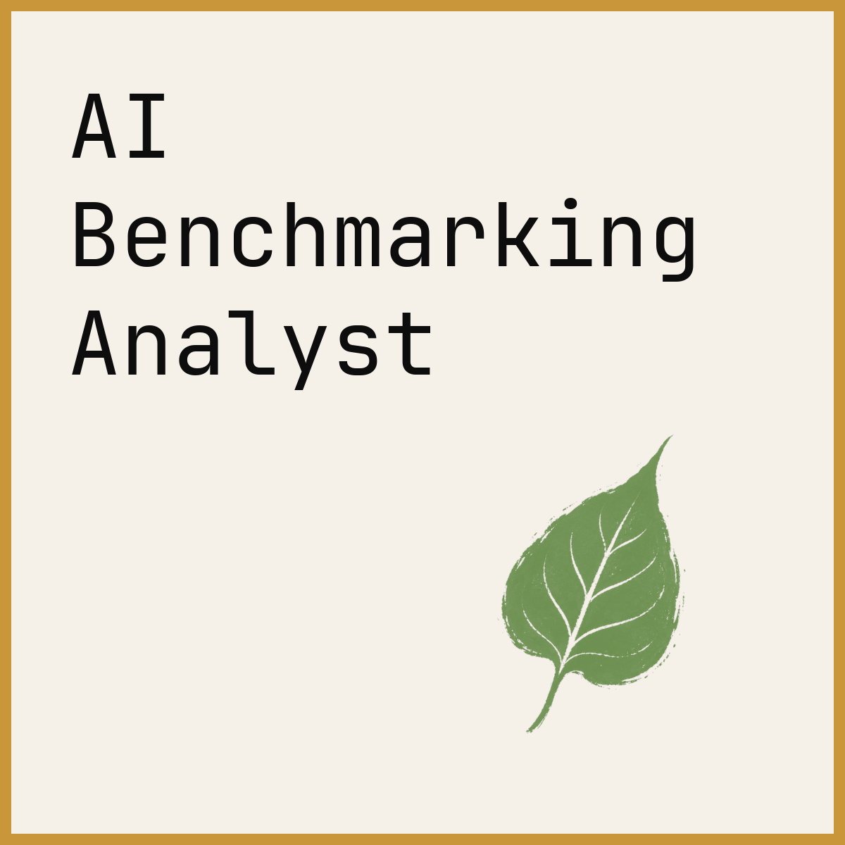 AI Benchmarking Analyst
