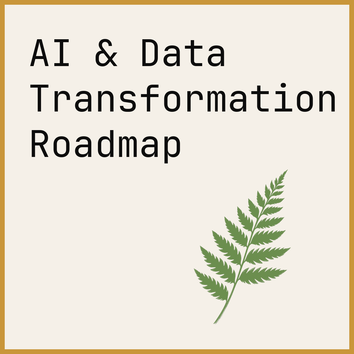 AI & Data Transformation Roadmap