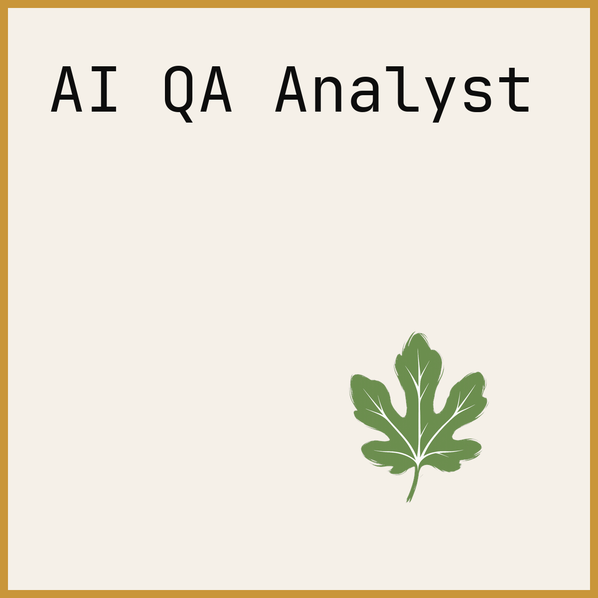 AI QA Analyst