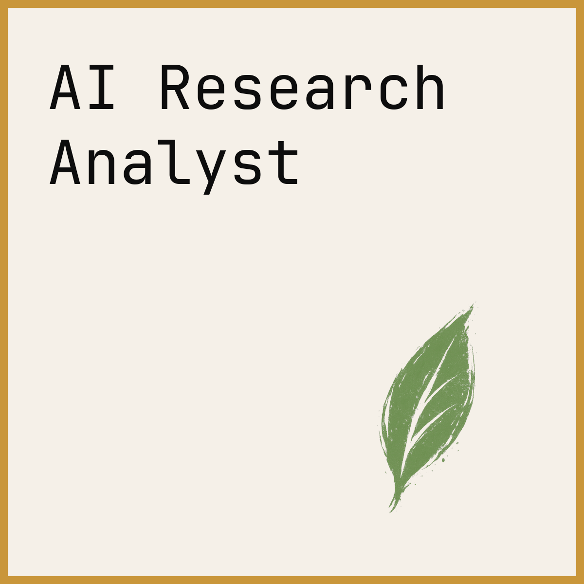 AI Research Analyst