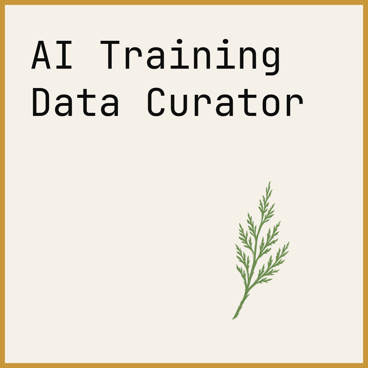 AI Training Data Curator