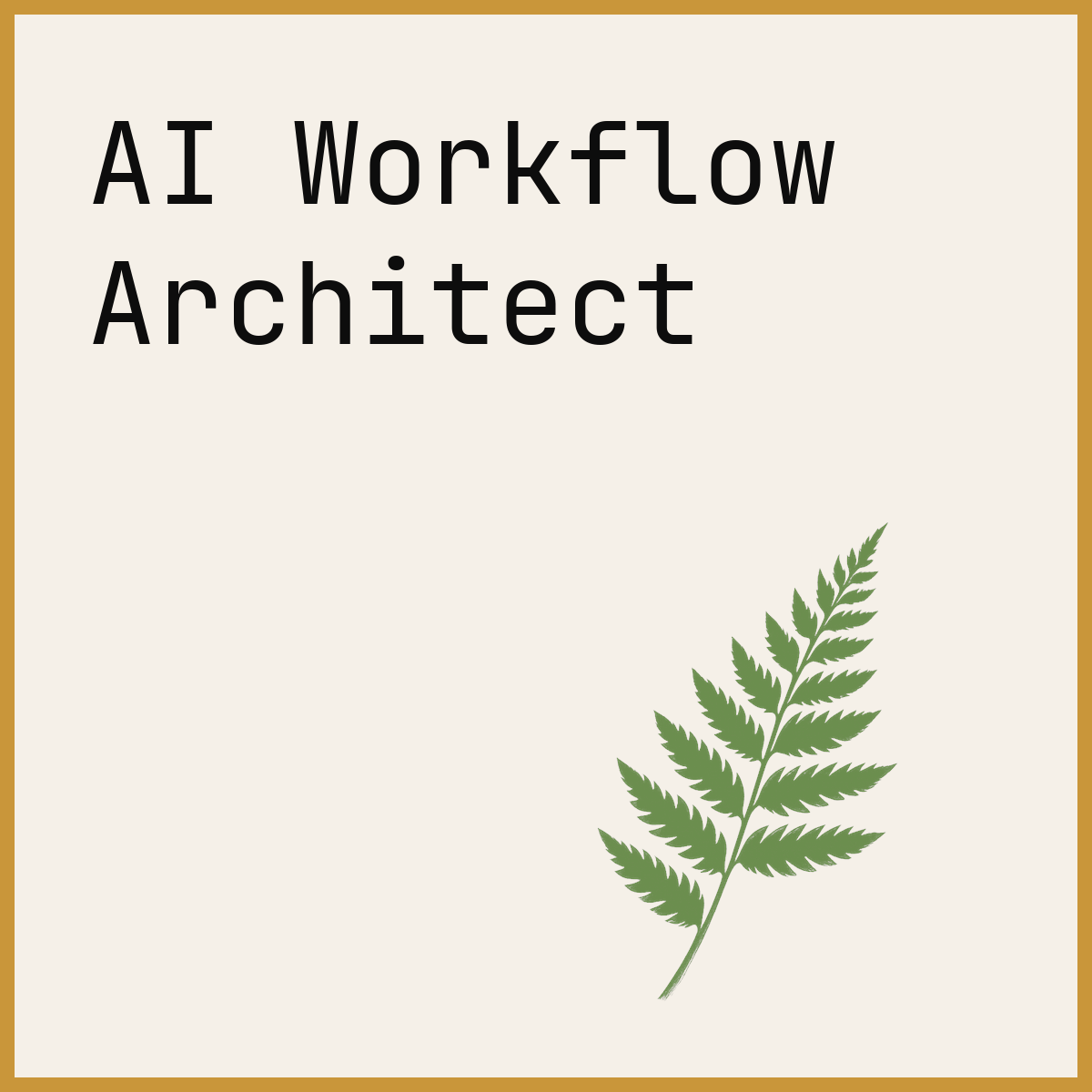 AI Workflow Architect