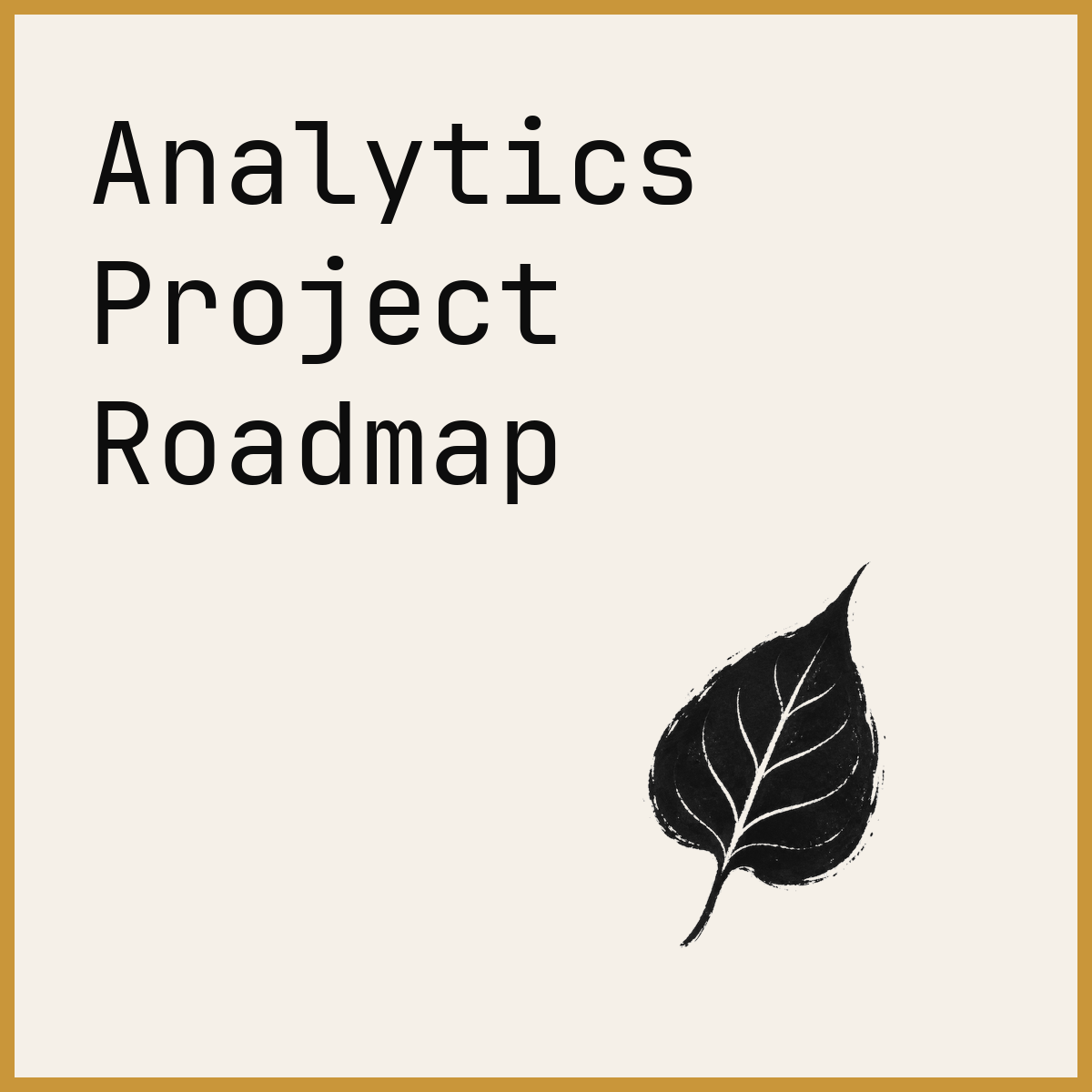 Analytics Project Roadmap