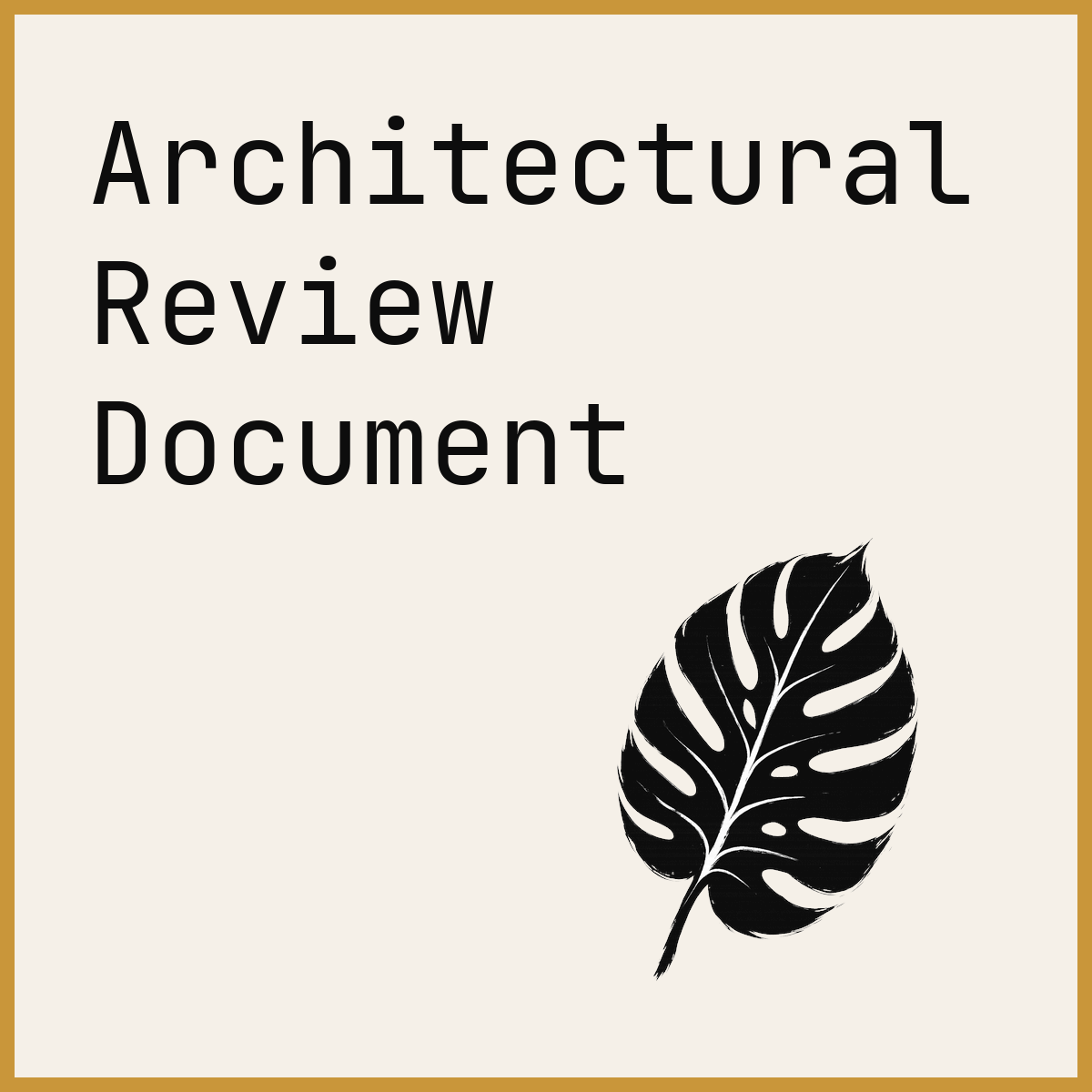 Architectural Review Document