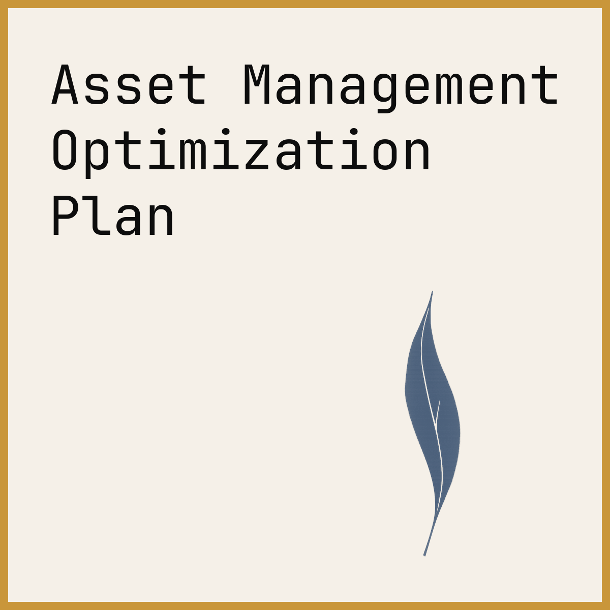 Asset Management Optimization Plan