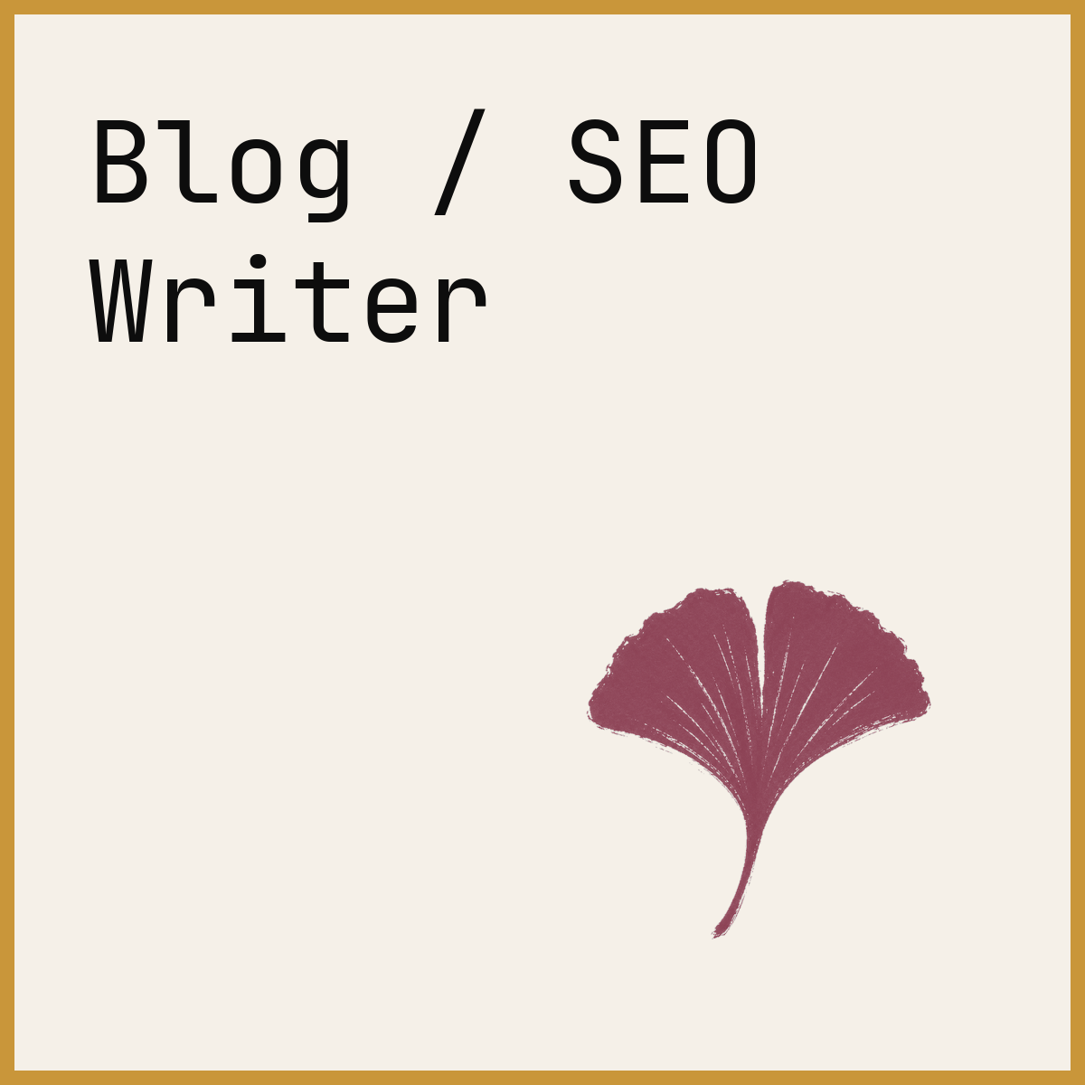 Blog / SEO Writer