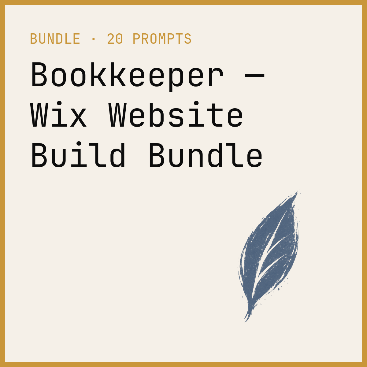 Bookkeeper — Wix Website Build Bundle