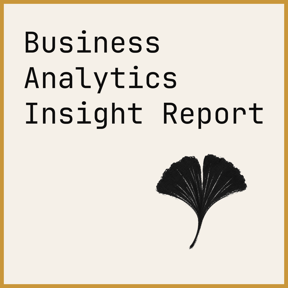 Business Analytics Insight Report