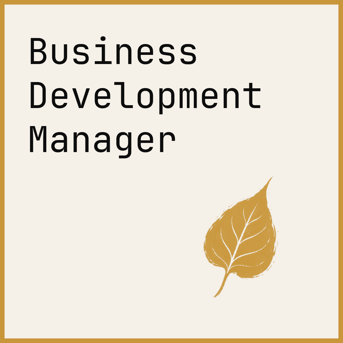 Business Development Manager