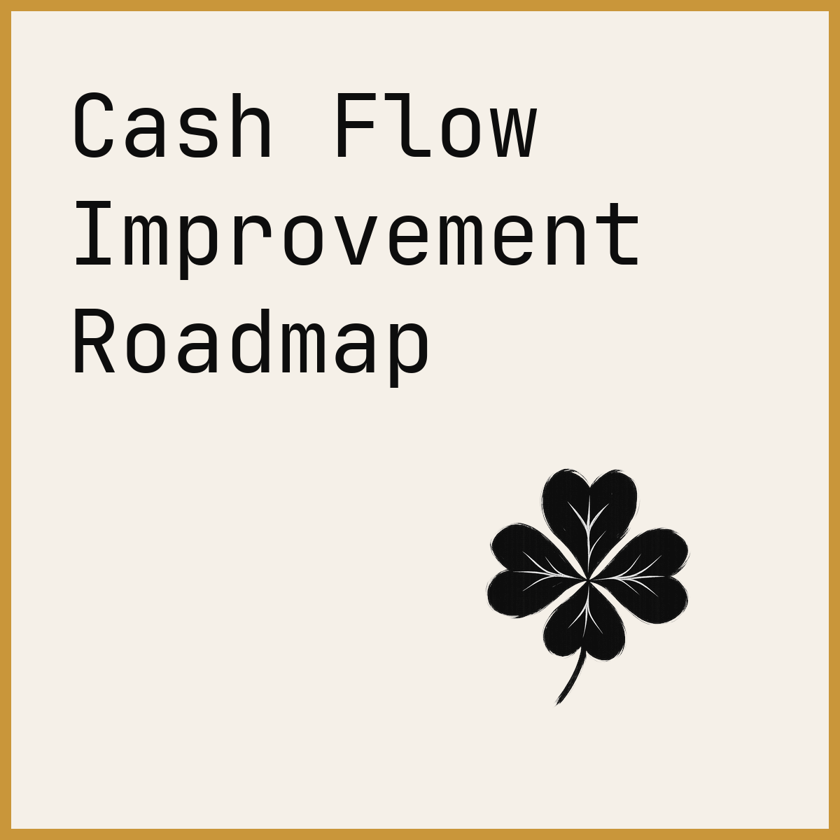 Cash Flow Improvement Roadmap
