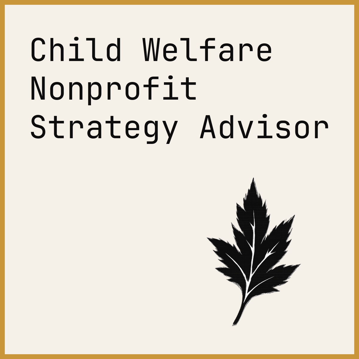 Child Welfare Nonprofit Strategy Advisor