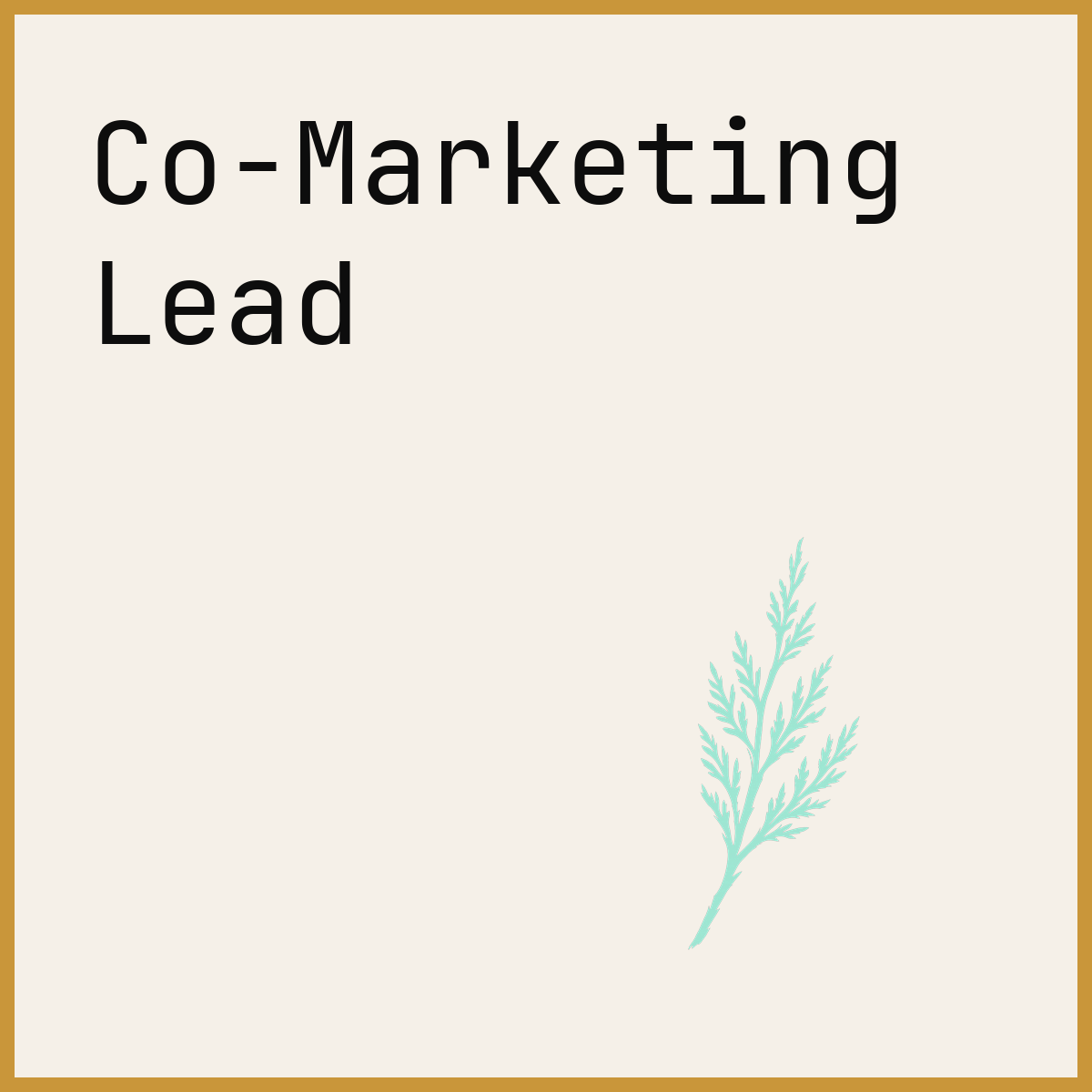 Co-Marketing Lead