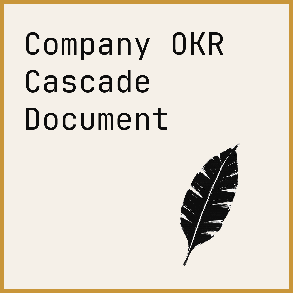 Company OKR Cascade Document