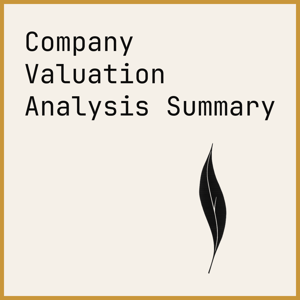 Company Valuation Analysis Summary