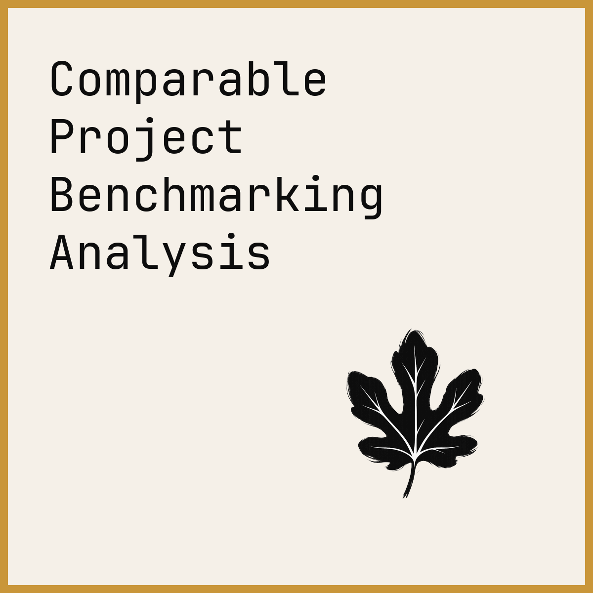 Comparable Project Benchmarking Analysis