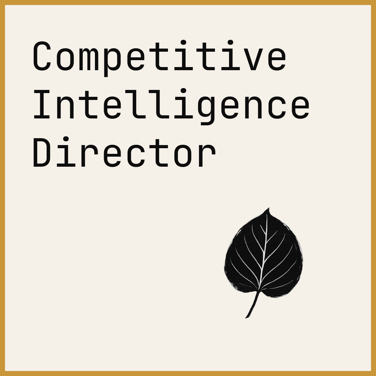 Competitive Intelligence Director