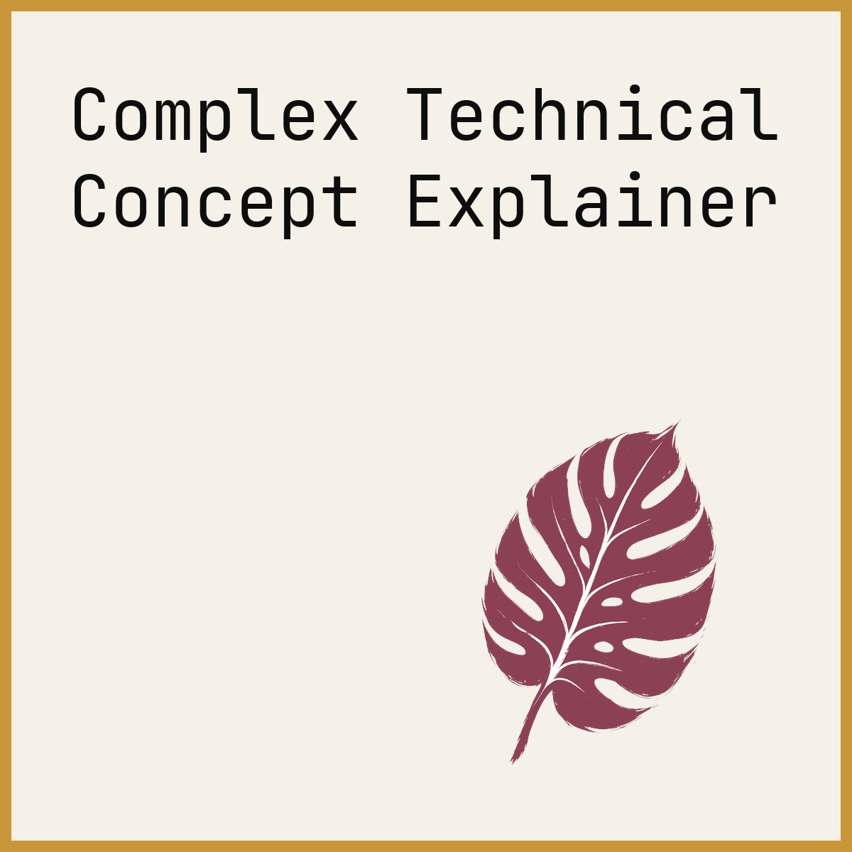 Complex Technical Concept Explainer