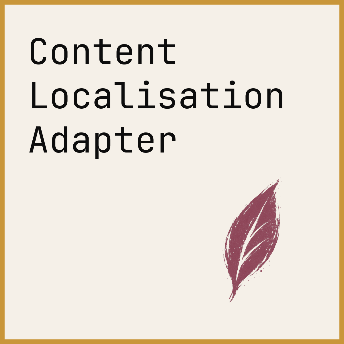 Content Localisation Adapter