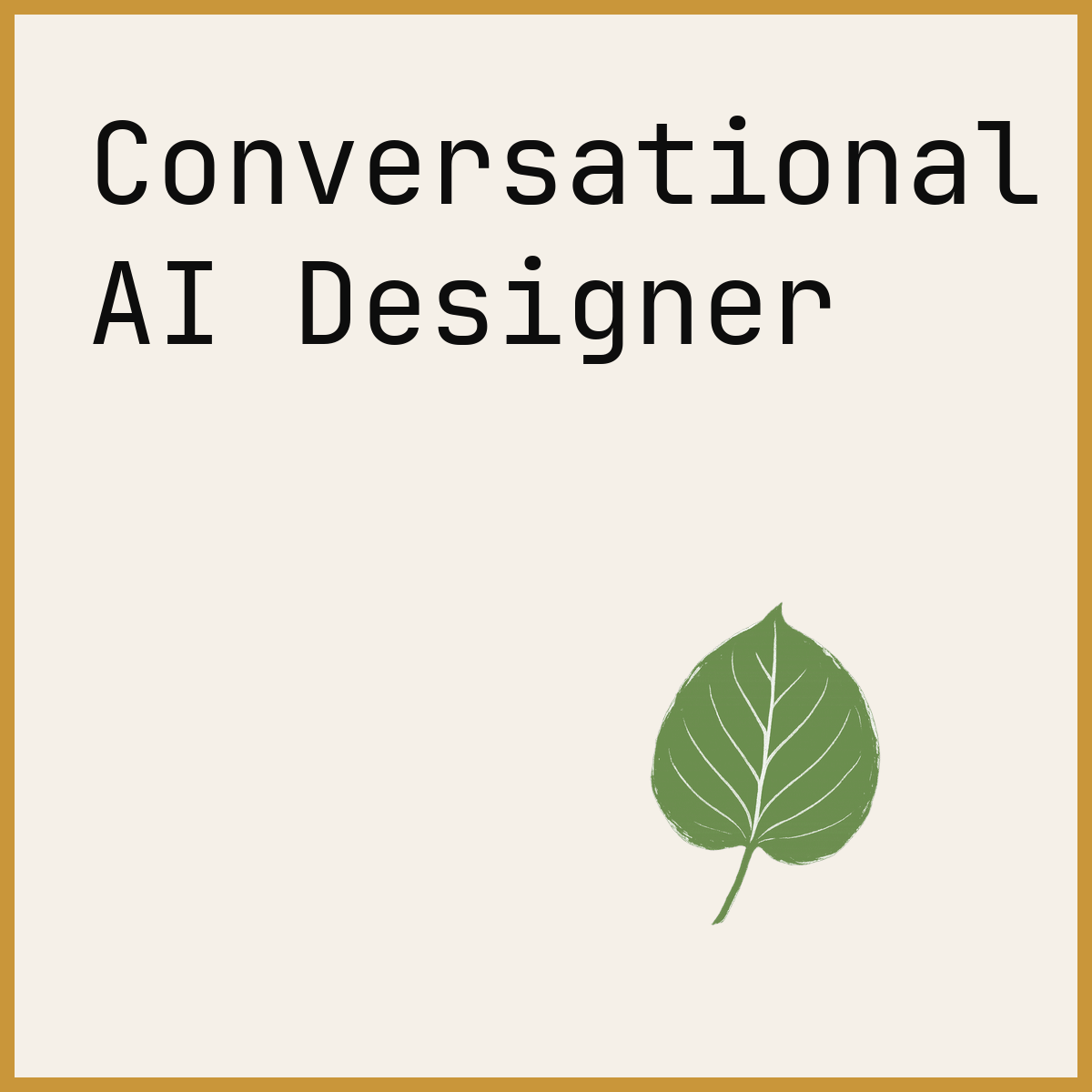 Conversational AI Designer