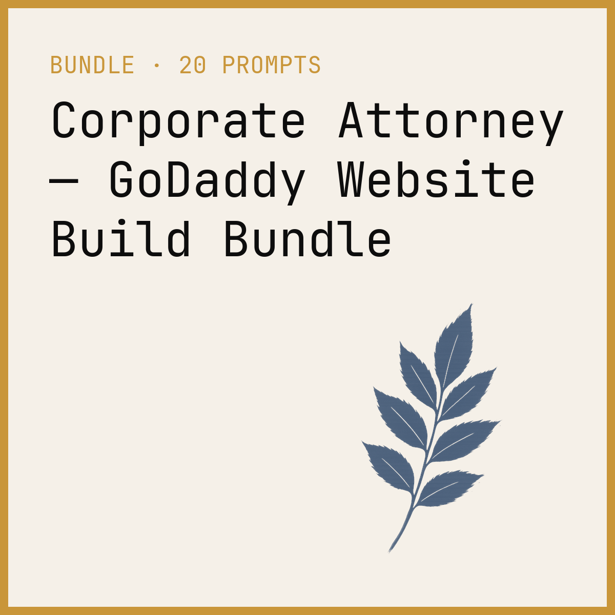 Corporate Attorney — GoDaddy Website Build Bundle