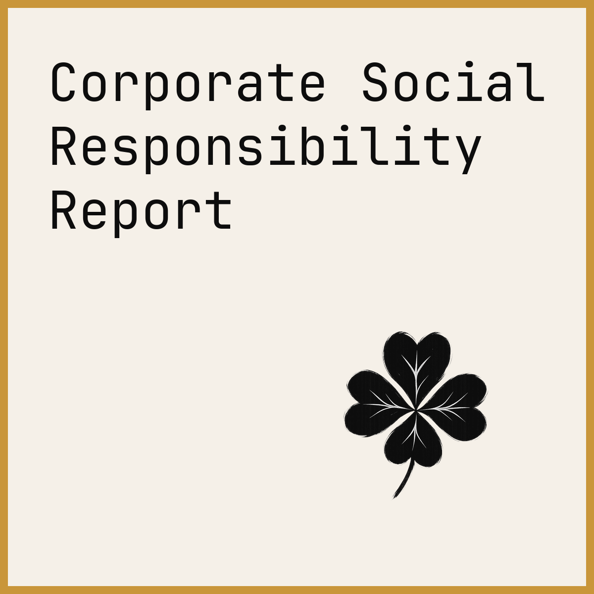 Corporate Social Responsibility Report