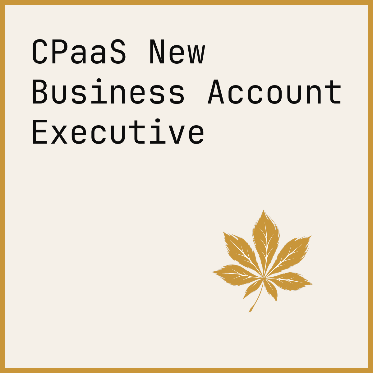 CPaaS New Business Account Executive