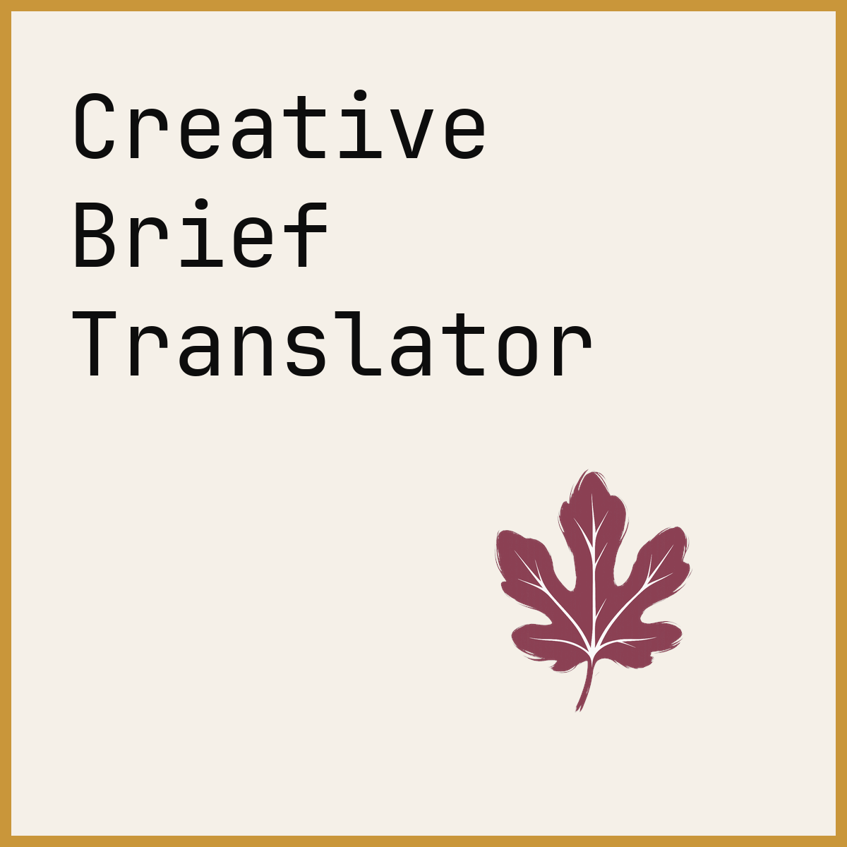 Creative Brief Translator