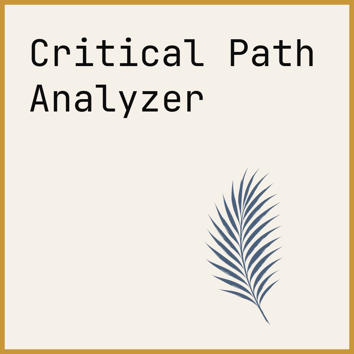 Critical Path Analyzer