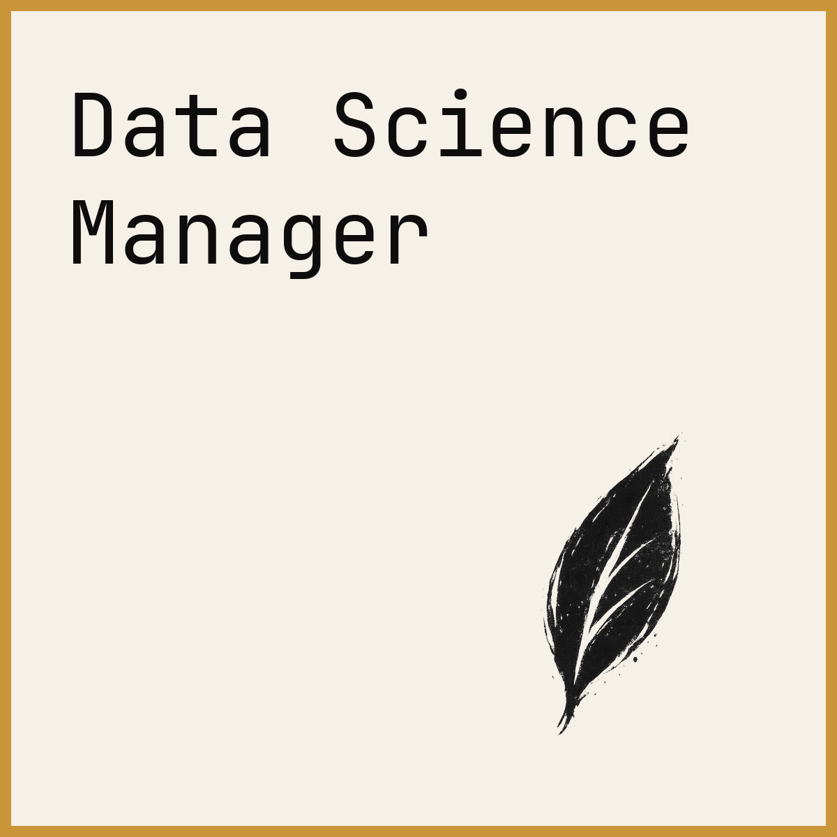 Data Science Manager