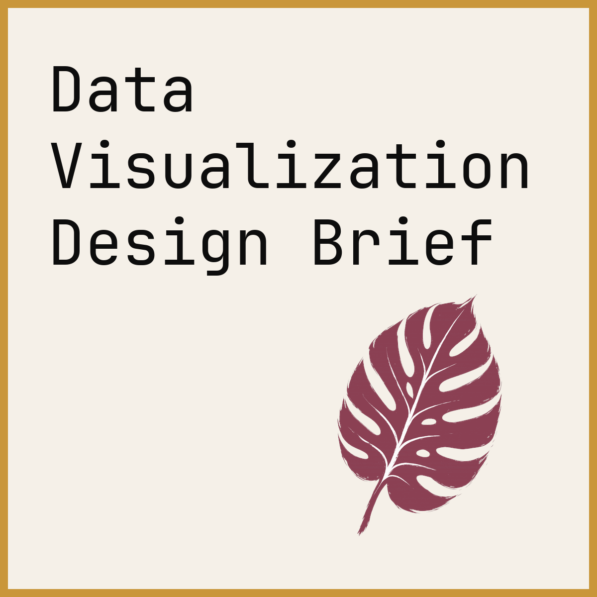 Data Visualization Design Brief