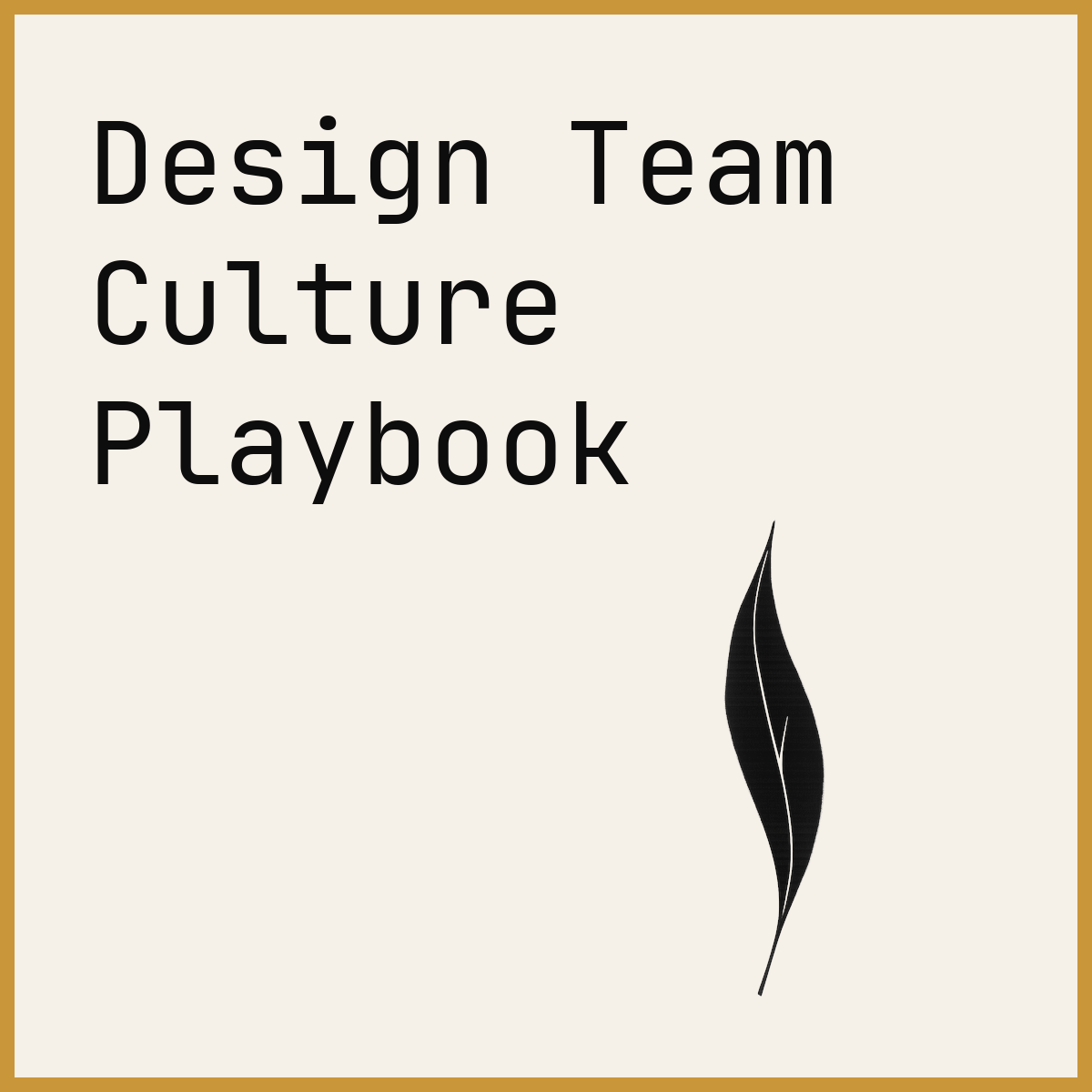 Design Team Culture Playbook