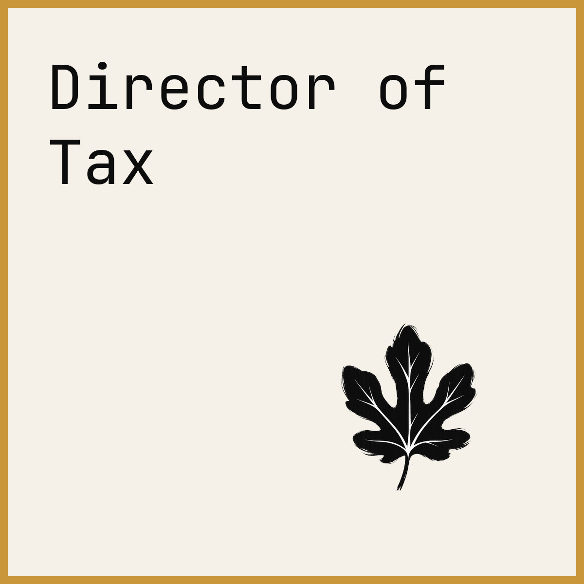 Director of Tax