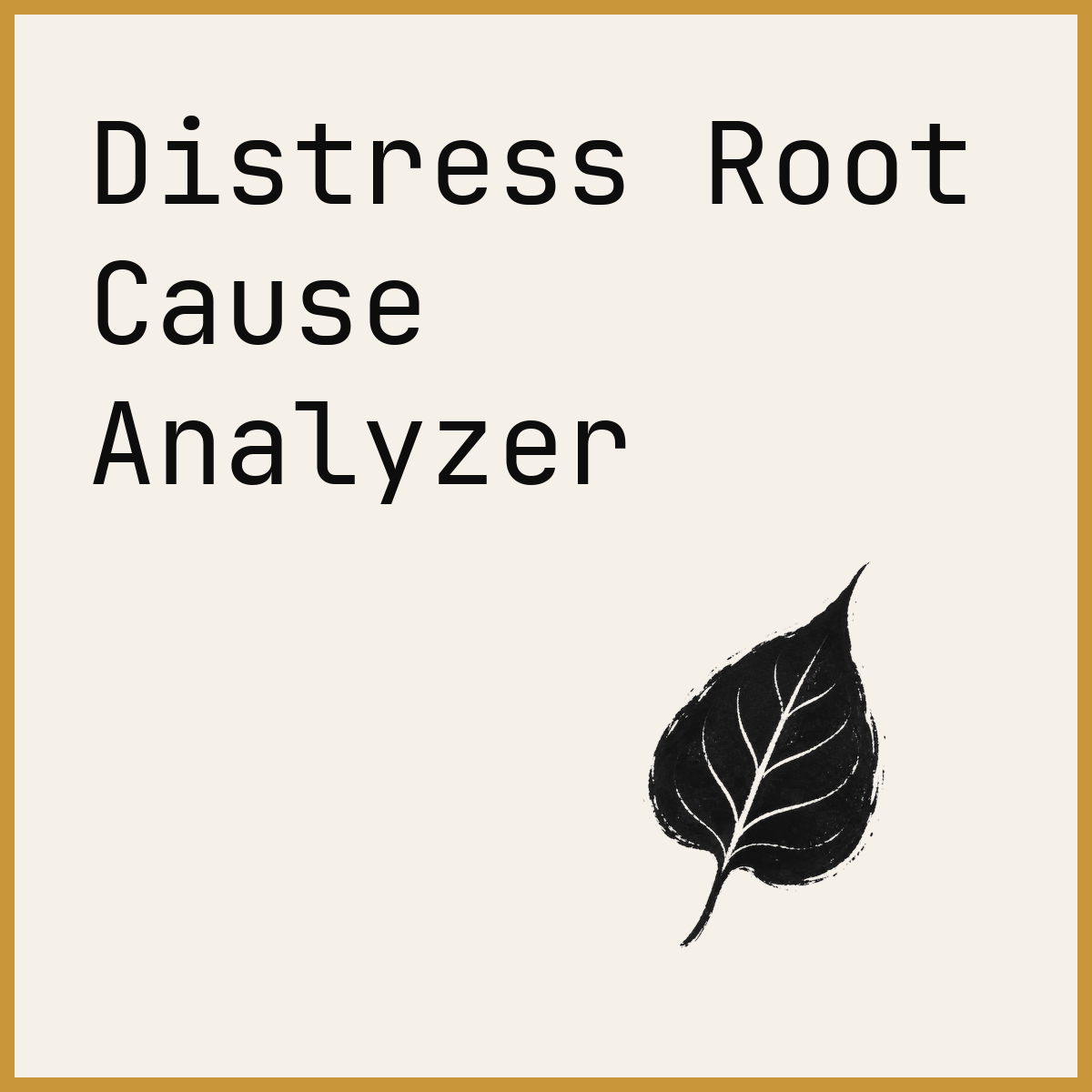 Distress Root Cause Analyzer