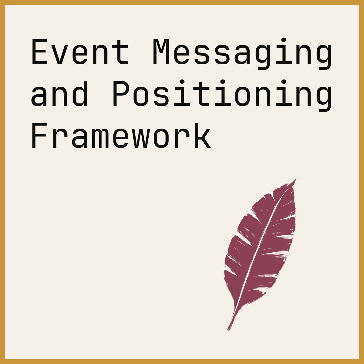 Event Messaging and Positioning Framework
