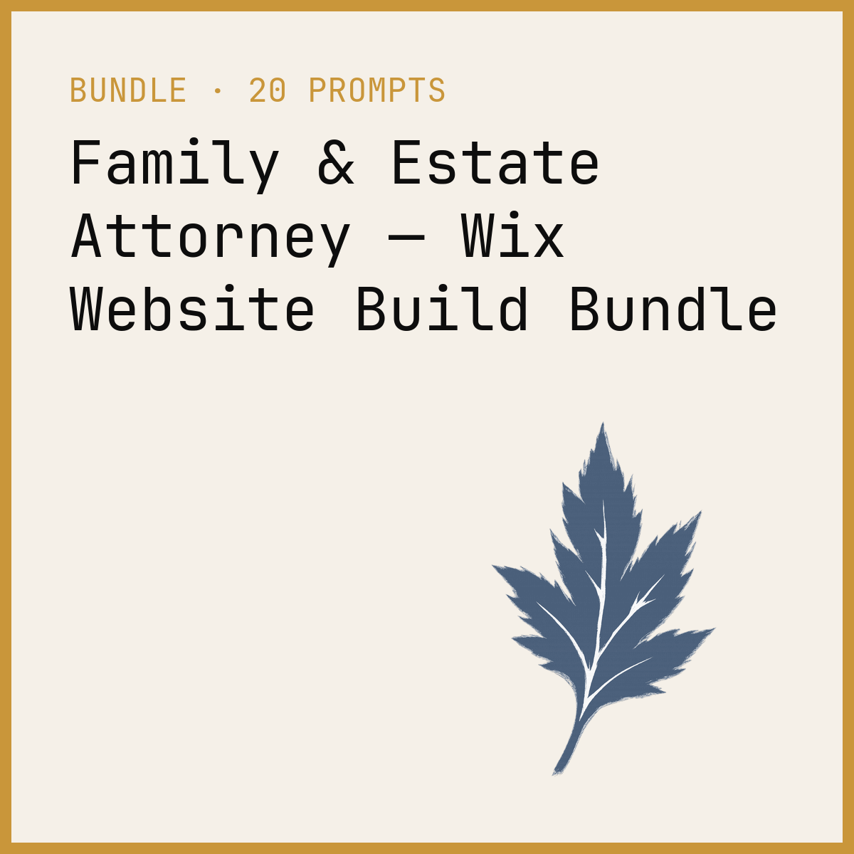 Family & Estate Attorney — Wix Website Build Bundle