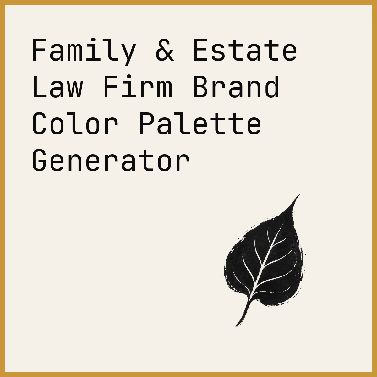 Family & Estate Law Firm Brand Color Palette Generator