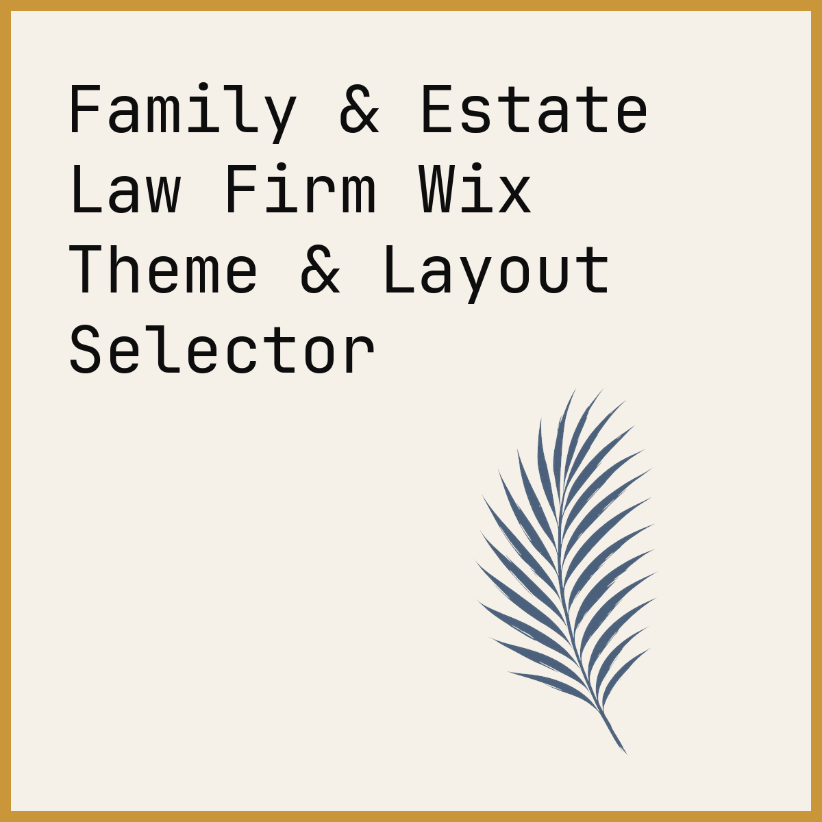 Family & Estate Law Firm Wix Theme & Layout Selector