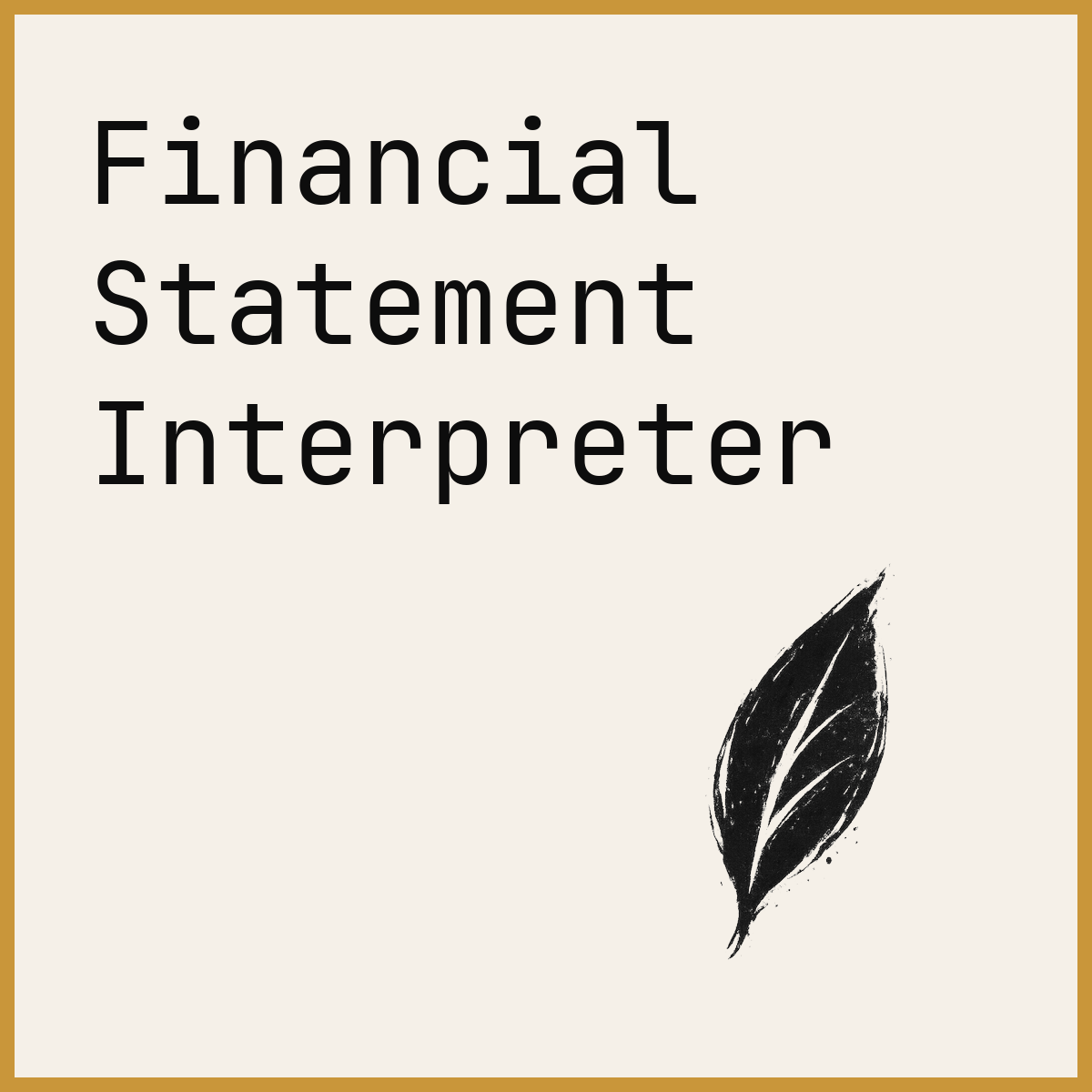Financial Statement Interpreter