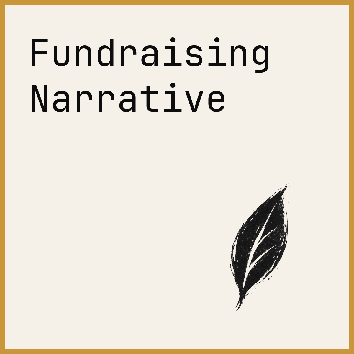 Fundraising Narrative