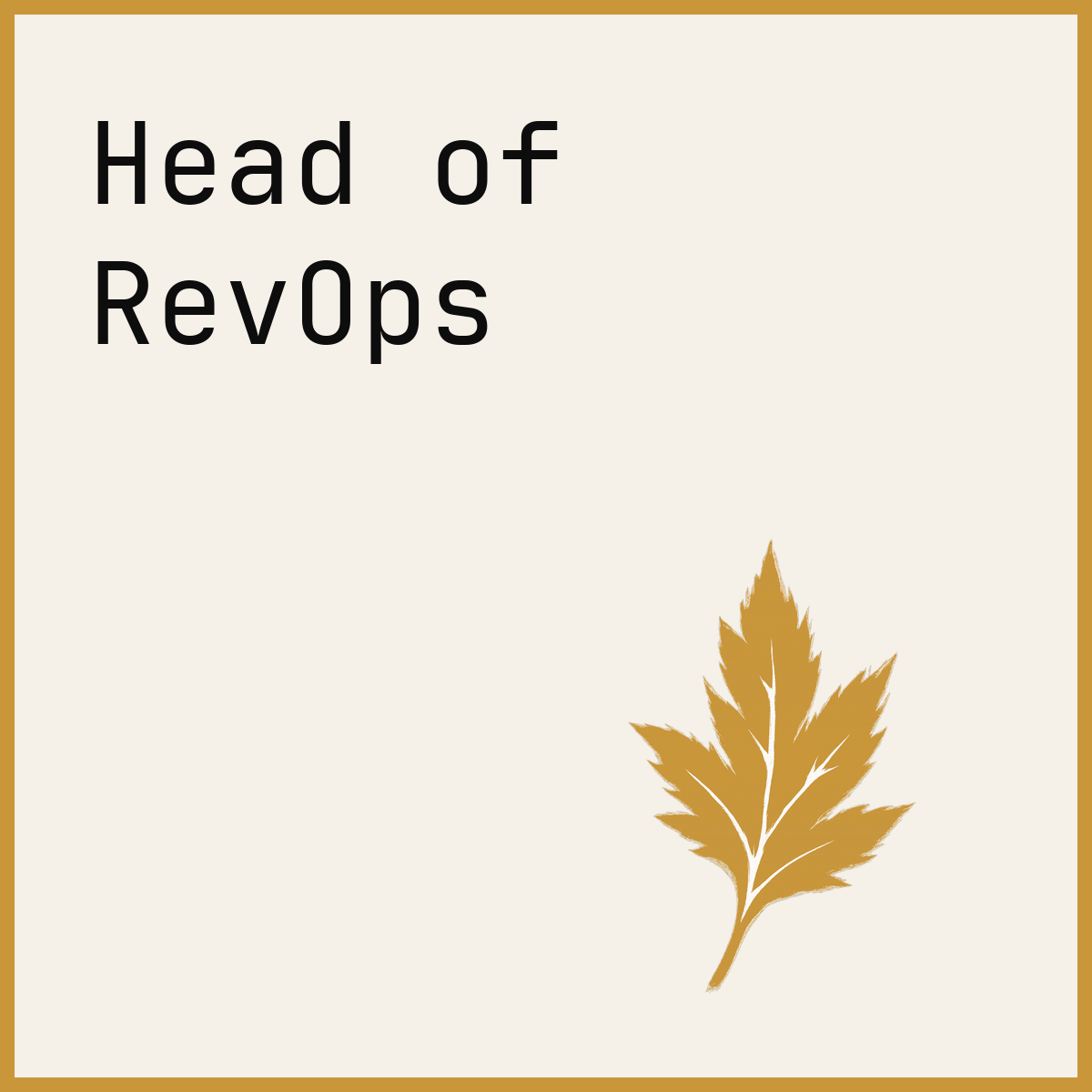 Head of RevOps