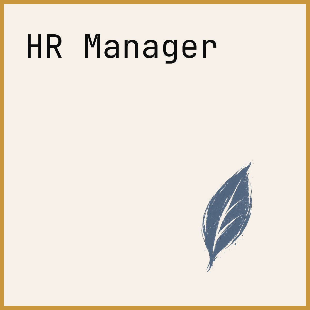 HR Manager