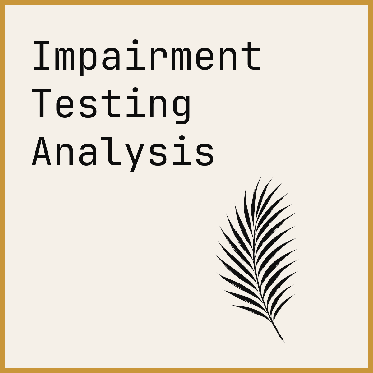 Impairment Testing Analysis