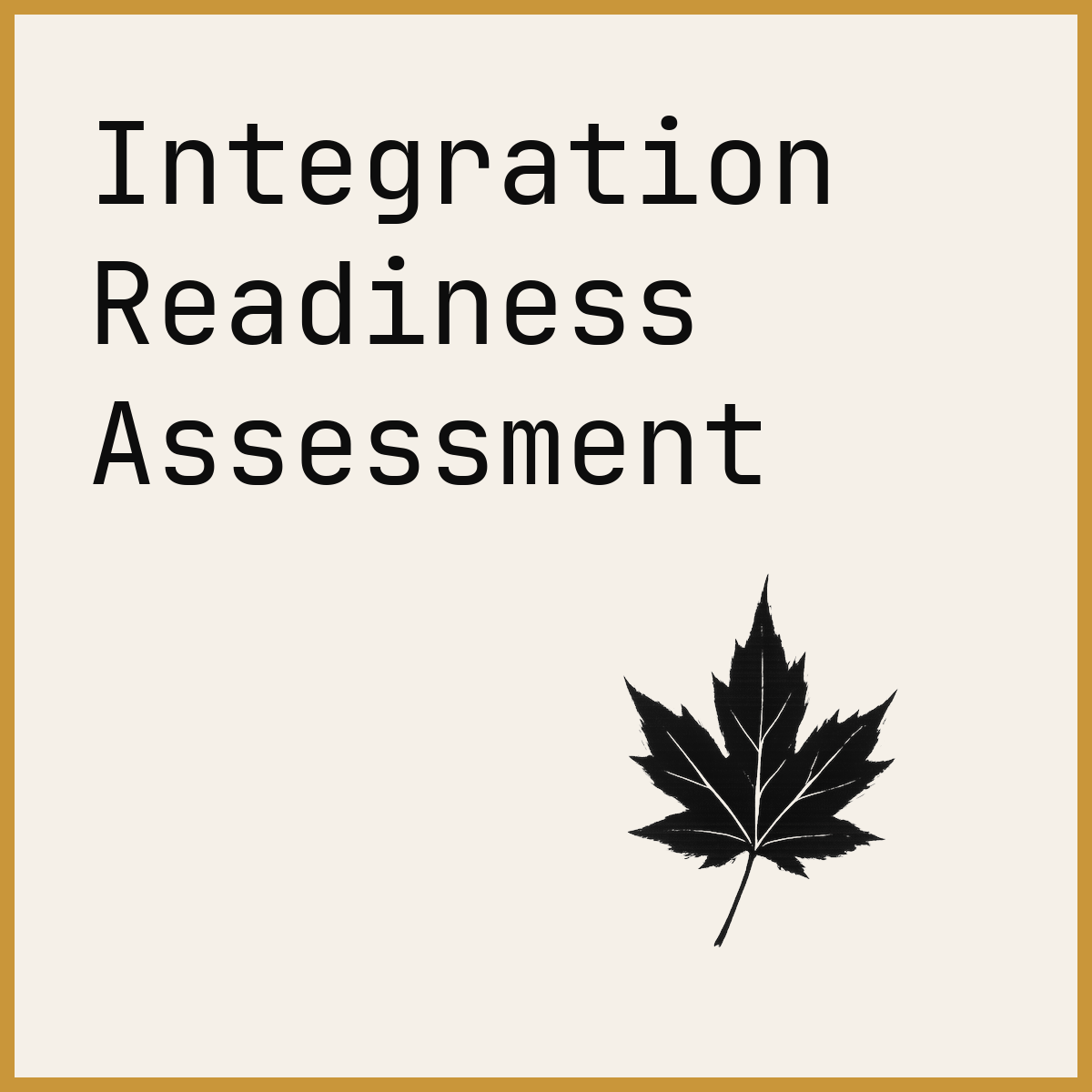 Integration Readiness Assessment