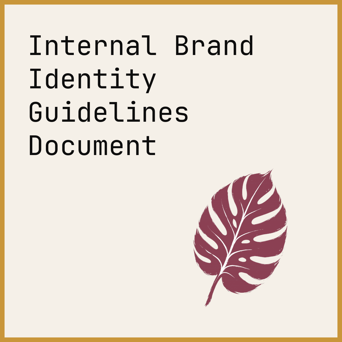Internal Brand Identity Guidelines Document