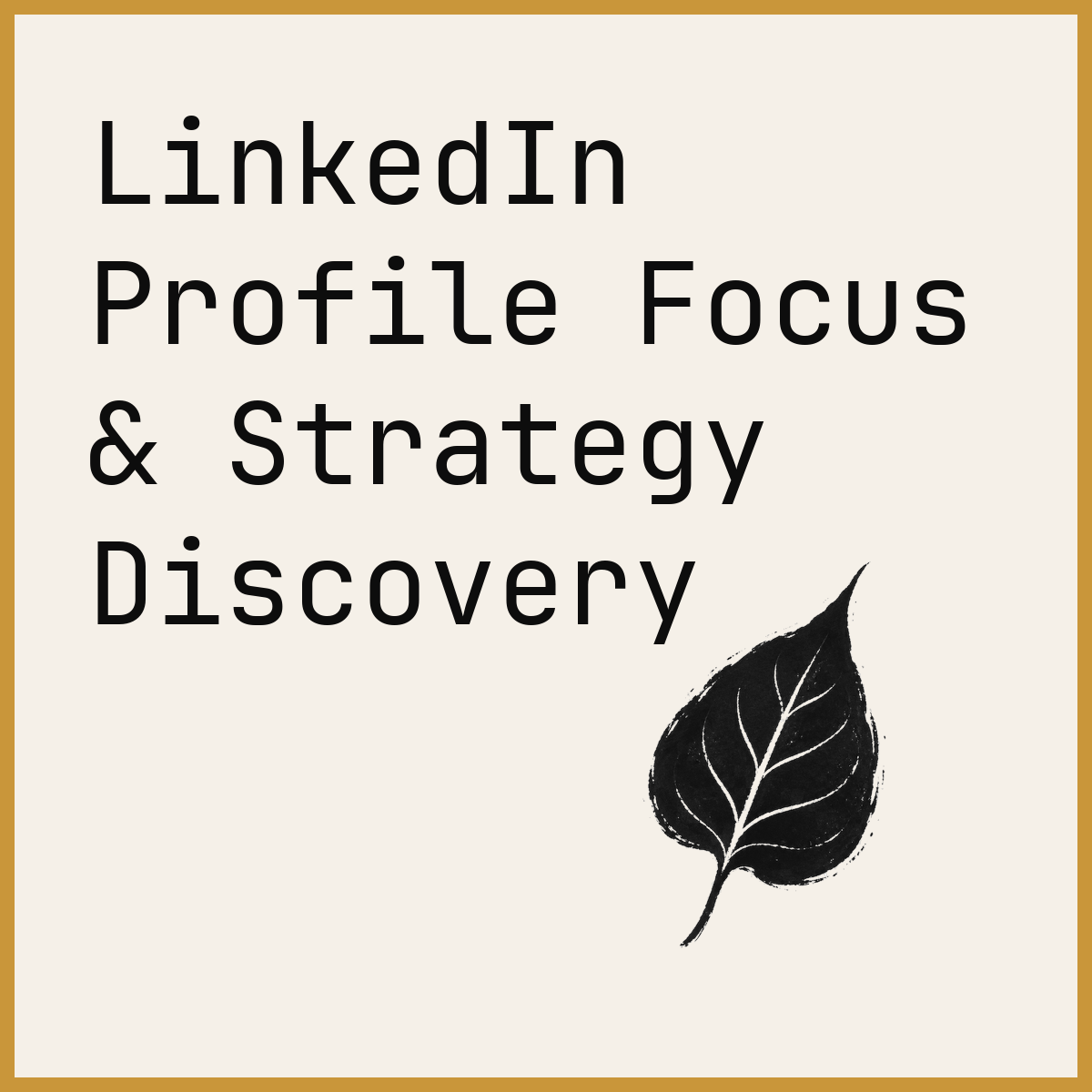 LinkedIn Profile Focus & Strategy Discovery