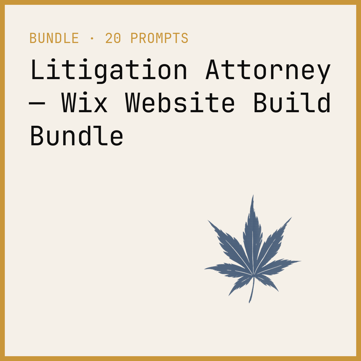 Litigation Attorney — Wix Website Build Bundle