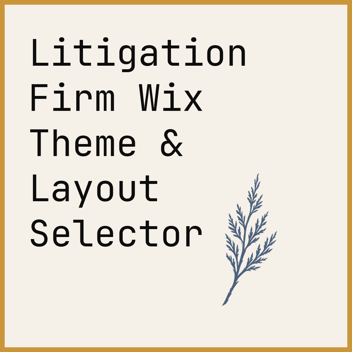 Litigation Firm Wix Theme & Layout Selector