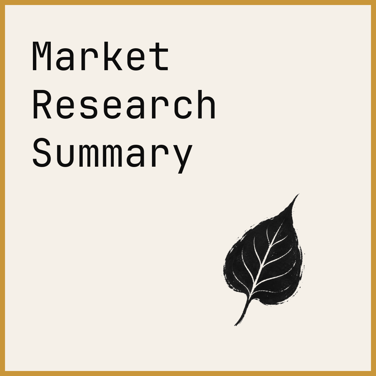 Market Research Summary